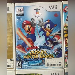 Nintendo Wii Mario & Sonic Olympic Winter Games - Red, Blue, White